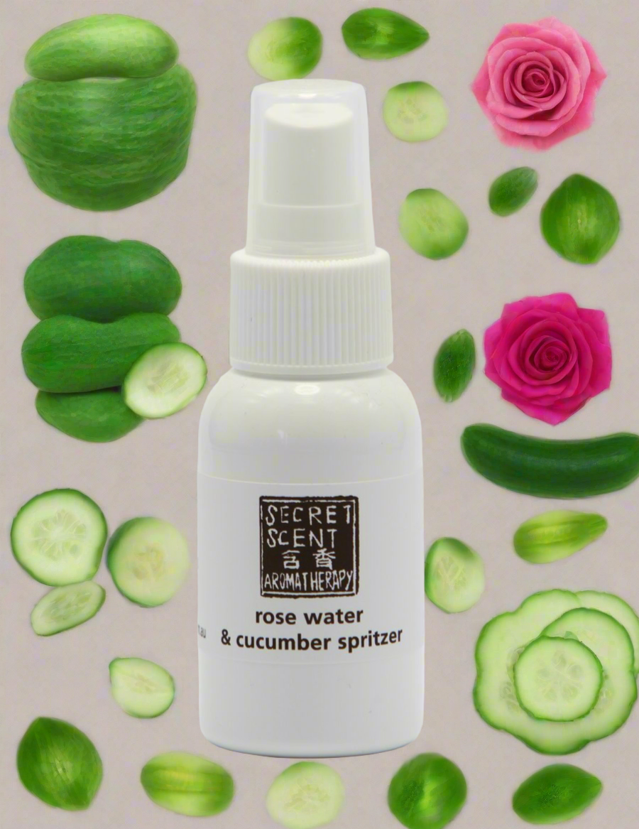 Rose Water and Cucumber Spritzer