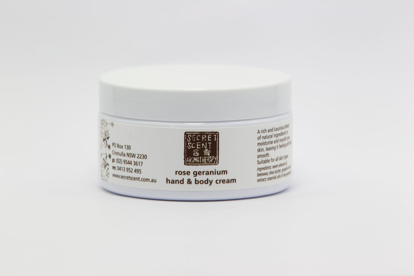 Rose Geranium Hand and Body Cream